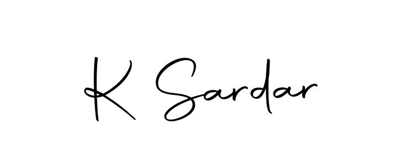 Use a signature maker to create a handwritten signature online. With this signature software, you can design (Autography-DOLnW) your own signature for name K Sardar. K Sardar signature style 10 images and pictures png