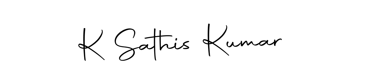 Design your own signature with our free online signature maker. With this signature software, you can create a handwritten (Autography-DOLnW) signature for name K Sathis Kumar. K Sathis Kumar signature style 10 images and pictures png