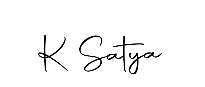 Design your own signature with our free online signature maker. With this signature software, you can create a handwritten (Autography-DOLnW) signature for name K Satya. K Satya signature style 10 images and pictures png