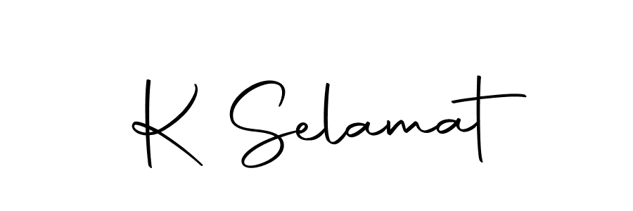 It looks lik you need a new signature style for name K Selamat. Design unique handwritten (Autography-DOLnW) signature with our free signature maker in just a few clicks. K Selamat signature style 10 images and pictures png