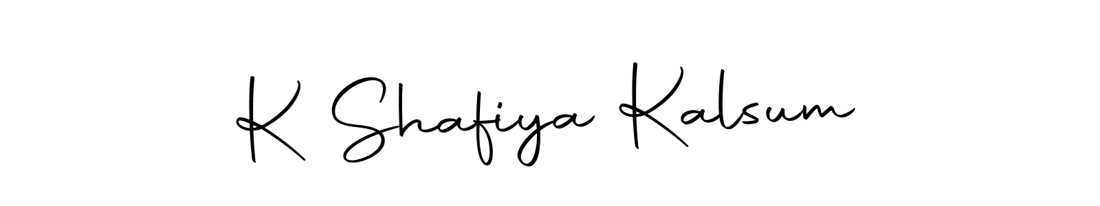 Also You can easily find your signature by using the search form. We will create K Shafiya Kalsum name handwritten signature images for you free of cost using Autography-DOLnW sign style. K Shafiya Kalsum signature style 10 images and pictures png