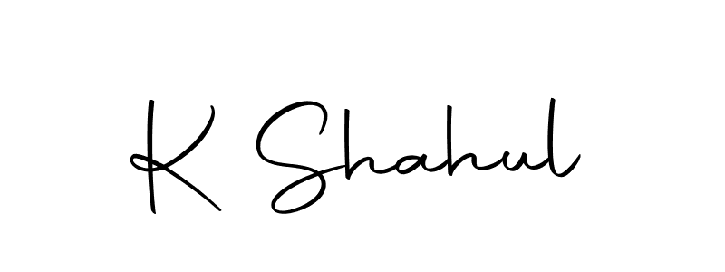 Make a beautiful signature design for name K Shahul. With this signature (Autography-DOLnW) style, you can create a handwritten signature for free. K Shahul signature style 10 images and pictures png