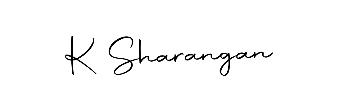 You should practise on your own different ways (Autography-DOLnW) to write your name (K Sharangan) in signature. don't let someone else do it for you. K Sharangan signature style 10 images and pictures png