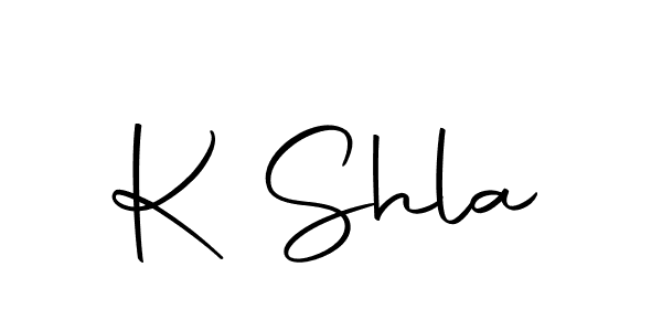You should practise on your own different ways (Autography-DOLnW) to write your name (K Shla) in signature. don't let someone else do it for you. K Shla signature style 10 images and pictures png