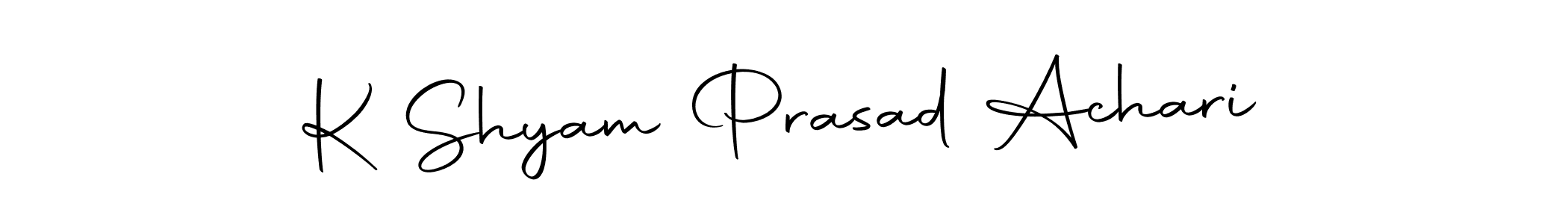 How to make K Shyam Prasad Achari signature? Autography-DOLnW is a professional autograph style. Create handwritten signature for K Shyam Prasad Achari name. K Shyam Prasad Achari signature style 10 images and pictures png
