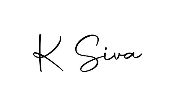 Design your own signature with our free online signature maker. With this signature software, you can create a handwritten (Autography-DOLnW) signature for name K Siva. K Siva signature style 10 images and pictures png