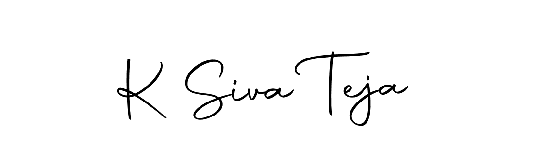 You should practise on your own different ways (Autography-DOLnW) to write your name (K Siva Teja) in signature. don't let someone else do it for you. K Siva Teja signature style 10 images and pictures png