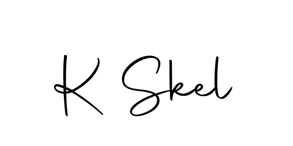 Design your own signature with our free online signature maker. With this signature software, you can create a handwritten (Autography-DOLnW) signature for name K Skel. K Skel signature style 10 images and pictures png
