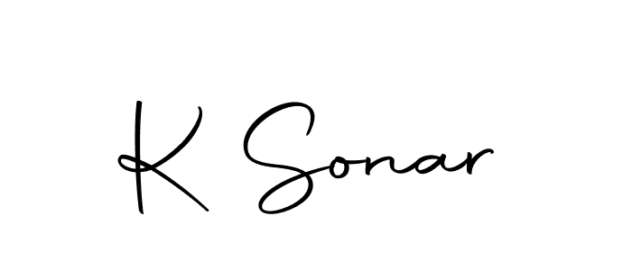 The best way (Autography-DOLnW) to make a short signature is to pick only two or three words in your name. The name K Sonar include a total of six letters. For converting this name. K Sonar signature style 10 images and pictures png