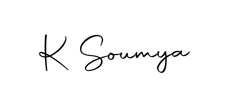 Make a beautiful signature design for name K Soumya. Use this online signature maker to create a handwritten signature for free. K Soumya signature style 10 images and pictures png