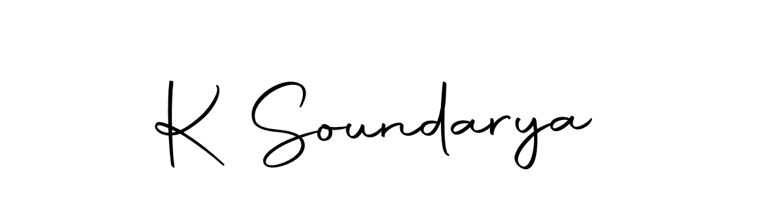 Create a beautiful signature design for name K Soundarya. With this signature (Autography-DOLnW) fonts, you can make a handwritten signature for free. K Soundarya signature style 10 images and pictures png