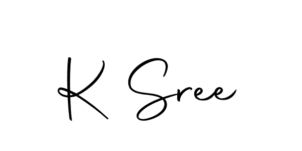 Design your own signature with our free online signature maker. With this signature software, you can create a handwritten (Autography-DOLnW) signature for name K Sree. K Sree signature style 10 images and pictures png