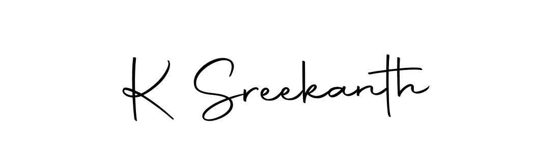 Make a beautiful signature design for name K Sreekanth. With this signature (Autography-DOLnW) style, you can create a handwritten signature for free. K Sreekanth signature style 10 images and pictures png