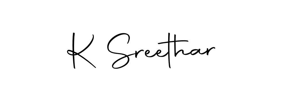 The best way (Autography-DOLnW) to make a short signature is to pick only two or three words in your name. The name K Sreethar include a total of six letters. For converting this name. K Sreethar signature style 10 images and pictures png