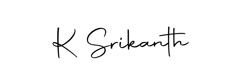 Make a beautiful signature design for name K Srikanth. With this signature (Autography-DOLnW) style, you can create a handwritten signature for free. K Srikanth signature style 10 images and pictures png