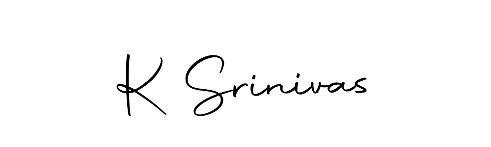 Design your own signature with our free online signature maker. With this signature software, you can create a handwritten (Autography-DOLnW) signature for name K Srinivas. K Srinivas signature style 10 images and pictures png