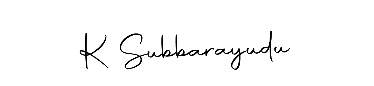 The best way (Autography-DOLnW) to make a short signature is to pick only two or three words in your name. The name K Subbarayudu include a total of six letters. For converting this name. K Subbarayudu signature style 10 images and pictures png