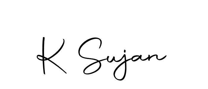 Make a beautiful signature design for name K Sujan. Use this online signature maker to create a handwritten signature for free. K Sujan signature style 10 images and pictures png