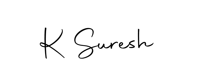 Design your own signature with our free online signature maker. With this signature software, you can create a handwritten (Autography-DOLnW) signature for name K Suresh. K Suresh signature style 10 images and pictures png