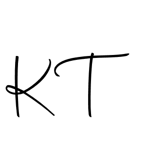 You should practise on your own different ways (Autography-DOLnW) to write your name (K T) in signature. don't let someone else do it for you. K T signature style 10 images and pictures png