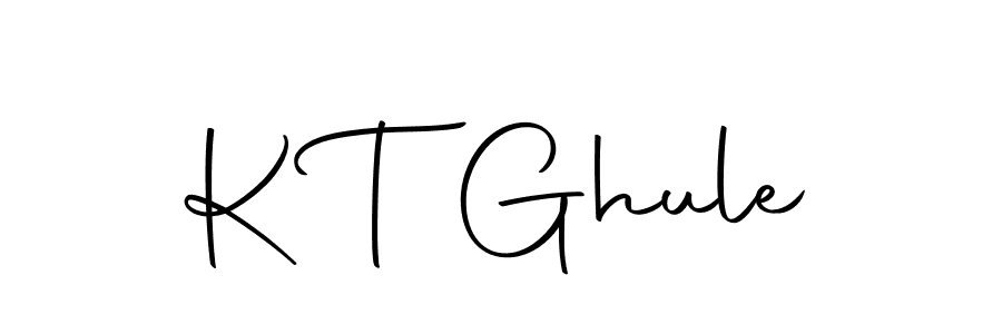 How to make K T Ghule signature? Autography-DOLnW is a professional autograph style. Create handwritten signature for K T Ghule name. K T Ghule signature style 10 images and pictures png