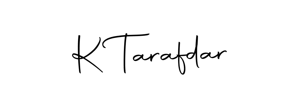 Use a signature maker to create a handwritten signature online. With this signature software, you can design (Autography-DOLnW) your own signature for name K Tarafdar. K Tarafdar signature style 10 images and pictures png
