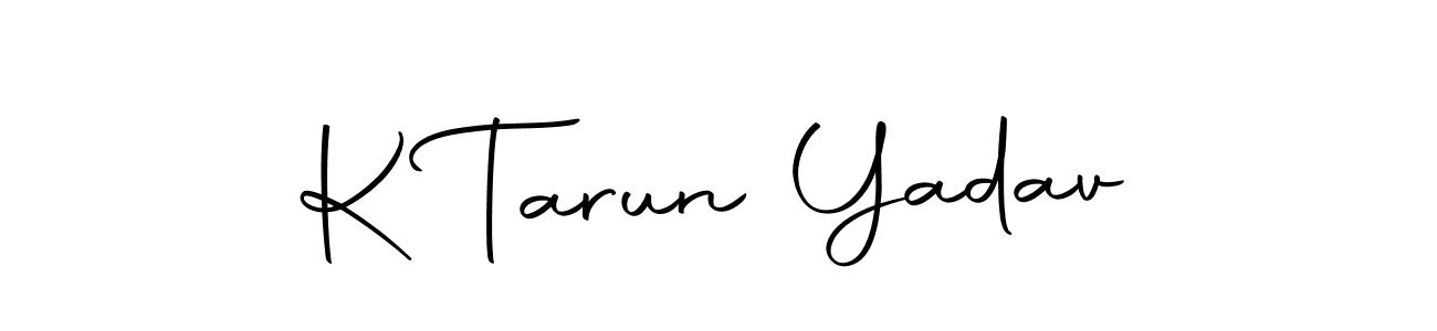 This is the best signature style for the K Tarun Yadav name. Also you like these signature font (Autography-DOLnW). Mix name signature. K Tarun Yadav signature style 10 images and pictures png