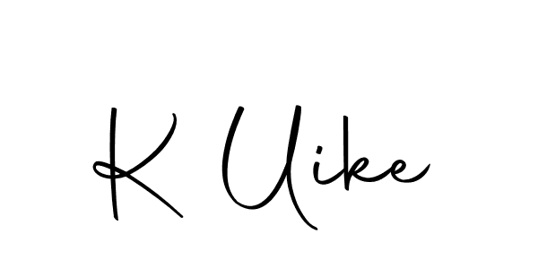 The best way (Autography-DOLnW) to make a short signature is to pick only two or three words in your name. The name K Uike include a total of six letters. For converting this name. K Uike signature style 10 images and pictures png