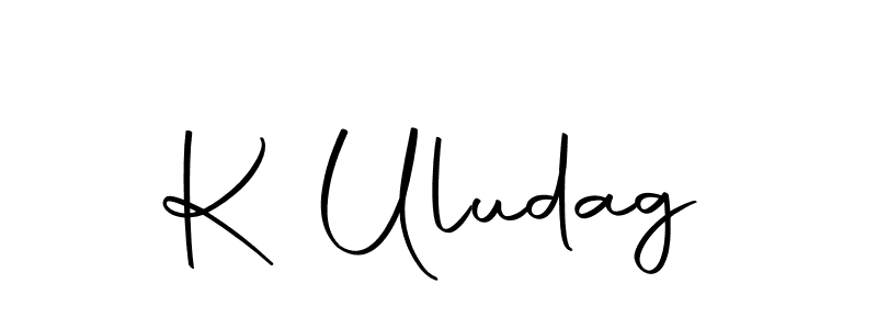 K Uludag stylish signature style. Best Handwritten Sign (Autography-DOLnW) for my name. Handwritten Signature Collection Ideas for my name K Uludag. K Uludag signature style 10 images and pictures png