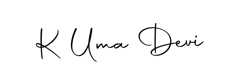 The best way (Autography-DOLnW) to make a short signature is to pick only two or three words in your name. The name K Uma Devi include a total of six letters. For converting this name. K Uma Devi signature style 10 images and pictures png