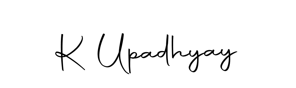You can use this online signature creator to create a handwritten signature for the name K Upadhyay. This is the best online autograph maker. K Upadhyay signature style 10 images and pictures png