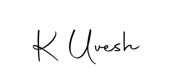 K Uvesh stylish signature style. Best Handwritten Sign (Autography-DOLnW) for my name. Handwritten Signature Collection Ideas for my name K Uvesh. K Uvesh signature style 10 images and pictures png