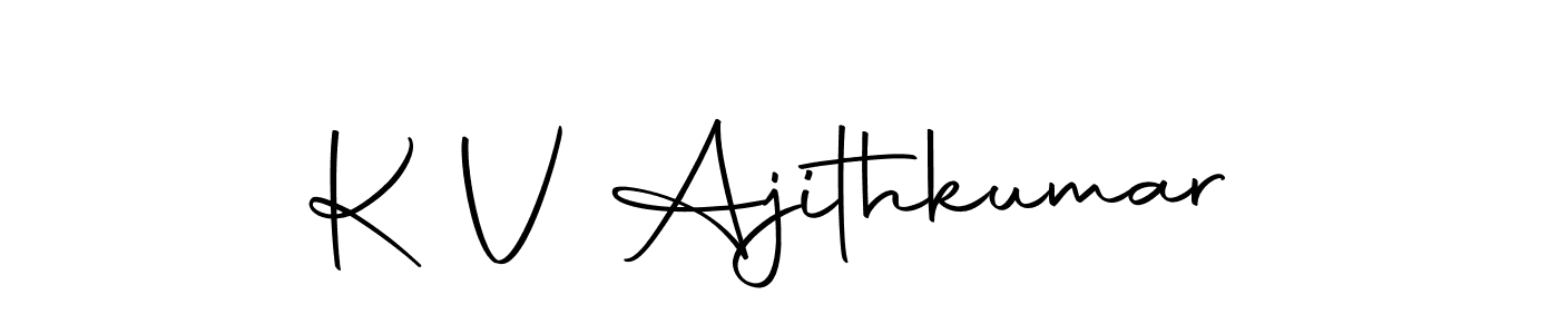 Make a beautiful signature design for name K V Ajithkumar. With this signature (Autography-DOLnW) style, you can create a handwritten signature for free. K V Ajithkumar signature style 10 images and pictures png