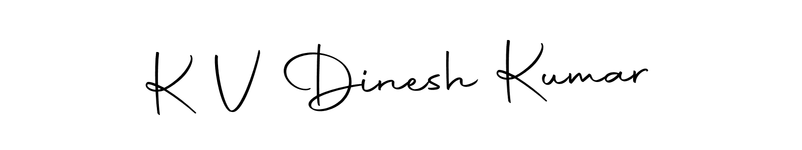 This is the best signature style for the K V Dinesh Kumar name. Also you like these signature font (Autography-DOLnW). Mix name signature. K V Dinesh Kumar signature style 10 images and pictures png