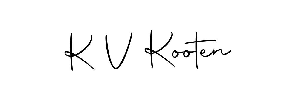 You should practise on your own different ways (Autography-DOLnW) to write your name (K V Kooten) in signature. don't let someone else do it for you. K V Kooten signature style 10 images and pictures png