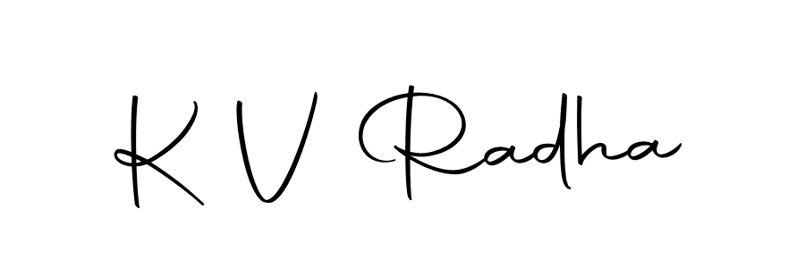 Make a beautiful signature design for name K V Radha. Use this online signature maker to create a handwritten signature for free. K V Radha signature style 10 images and pictures png