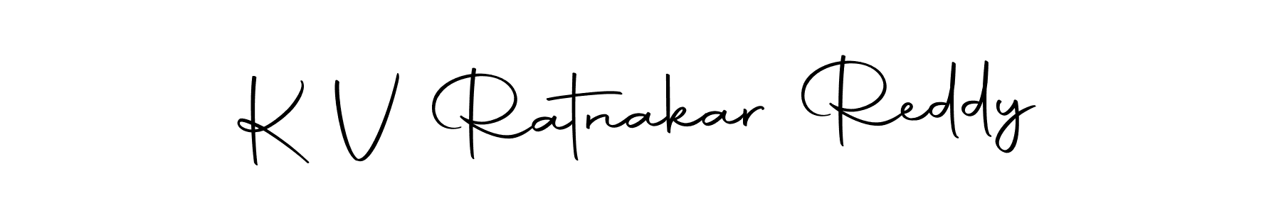 The best way (Autography-DOLnW) to make a short signature is to pick only two or three words in your name. The name K V Ratnakar Reddy include a total of six letters. For converting this name. K V Ratnakar Reddy signature style 10 images and pictures png