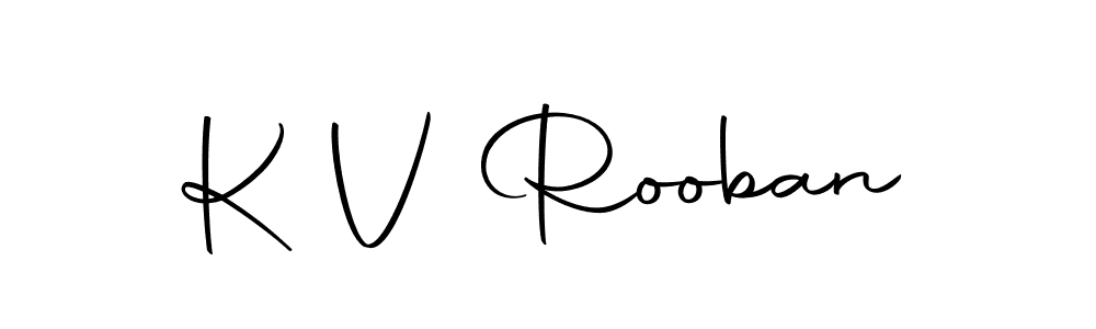 Make a beautiful signature design for name K V Rooban. Use this online signature maker to create a handwritten signature for free. K V Rooban signature style 10 images and pictures png