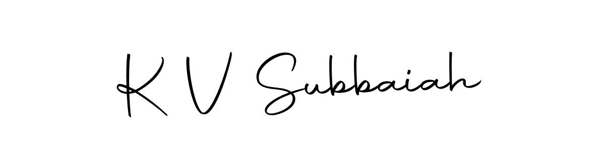 K V Subbaiah stylish signature style. Best Handwritten Sign (Autography-DOLnW) for my name. Handwritten Signature Collection Ideas for my name K V Subbaiah. K V Subbaiah signature style 10 images and pictures png