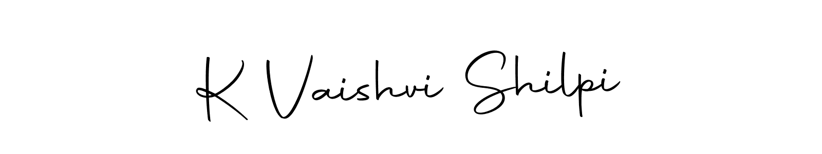 Design your own signature with our free online signature maker. With this signature software, you can create a handwritten (Autography-DOLnW) signature for name K Vaishvi Shilpi. K Vaishvi Shilpi signature style 10 images and pictures png
