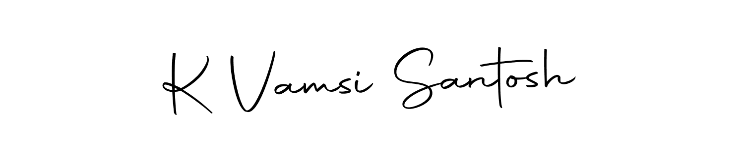 Design your own signature with our free online signature maker. With this signature software, you can create a handwritten (Autography-DOLnW) signature for name K Vamsi Santosh. K Vamsi Santosh signature style 10 images and pictures png