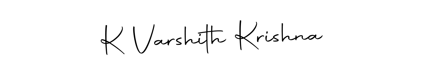 Design your own signature with our free online signature maker. With this signature software, you can create a handwritten (Autography-DOLnW) signature for name K Varshith Krishna. K Varshith Krishna signature style 10 images and pictures png