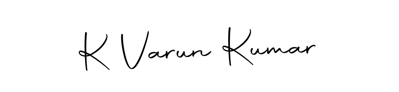 Make a short K Varun Kumar signature style. Manage your documents anywhere anytime using Autography-DOLnW. Create and add eSignatures, submit forms, share and send files easily. K Varun Kumar signature style 10 images and pictures png