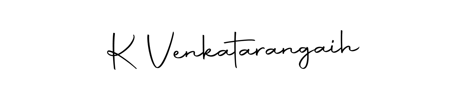 How to make K Venkatarangaih name signature. Use Autography-DOLnW style for creating short signs online. This is the latest handwritten sign. K Venkatarangaih signature style 10 images and pictures png