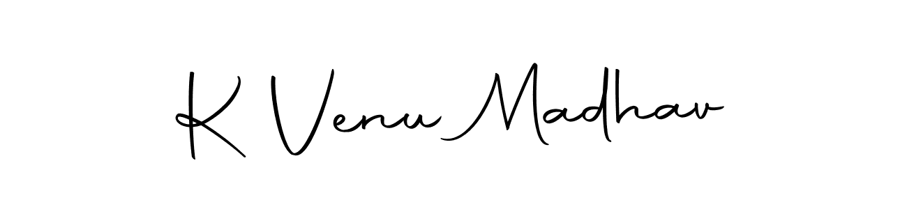 Design your own signature with our free online signature maker. With this signature software, you can create a handwritten (Autography-DOLnW) signature for name K Venu Madhav. K Venu Madhav signature style 10 images and pictures png