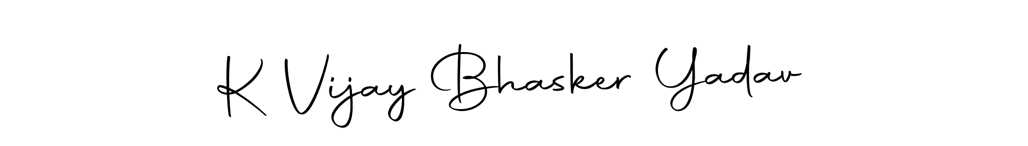 Design your own signature with our free online signature maker. With this signature software, you can create a handwritten (Autography-DOLnW) signature for name K Vijay Bhasker Yadav. K Vijay Bhasker Yadav signature style 10 images and pictures png