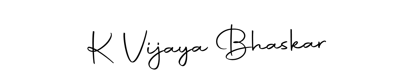 Make a beautiful signature design for name K Vijaya Bhaskar. With this signature (Autography-DOLnW) style, you can create a handwritten signature for free. K Vijaya Bhaskar signature style 10 images and pictures png