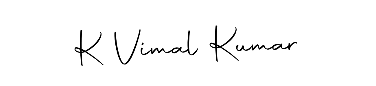 Design your own signature with our free online signature maker. With this signature software, you can create a handwritten (Autography-DOLnW) signature for name K Vimal Kumar. K Vimal Kumar signature style 10 images and pictures png