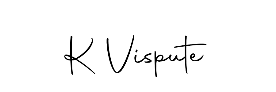 Use a signature maker to create a handwritten signature online. With this signature software, you can design (Autography-DOLnW) your own signature for name K Vispute. K Vispute signature style 10 images and pictures png