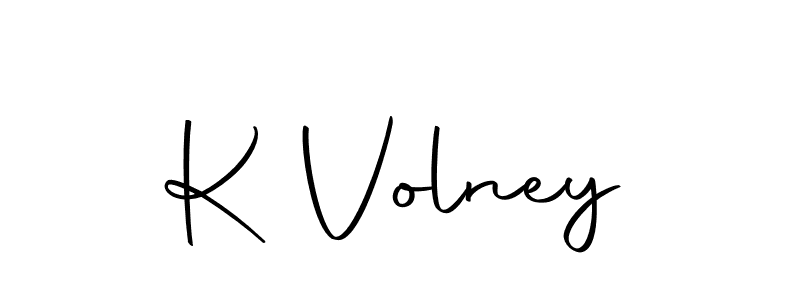 Also we have K Volney name is the best signature style. Create professional handwritten signature collection using Autography-DOLnW autograph style. K Volney signature style 10 images and pictures png